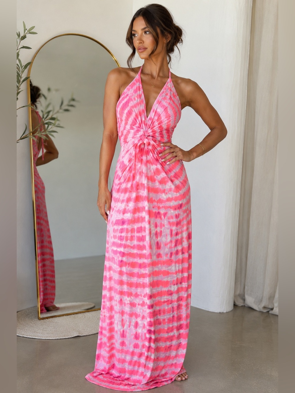 Pink Maxi Dress size small NWT